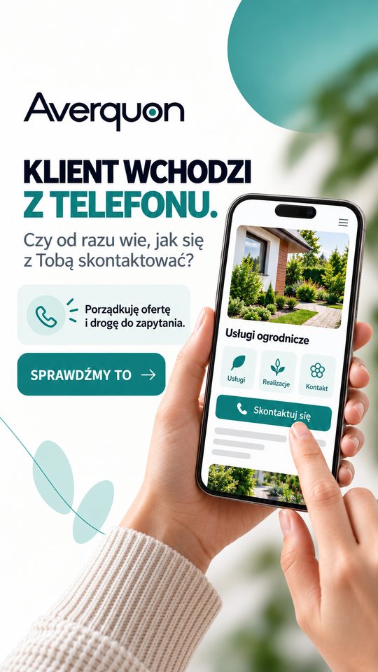 Reklama Averquon „Klient wchodzi z telefonu” w formacie 9:16